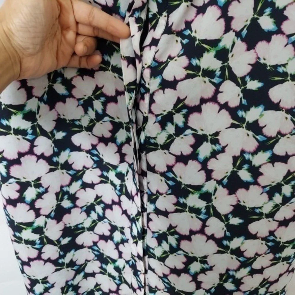 Banana Republic Dress Women 4 Floral‎ Button Cottagecore Garden Party  Prairie